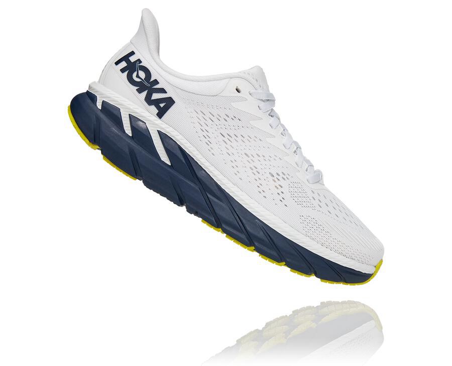 Tenis Hoka One One Feminino Branco/Pretas - Clifton 7 - 659-ZGRNKF